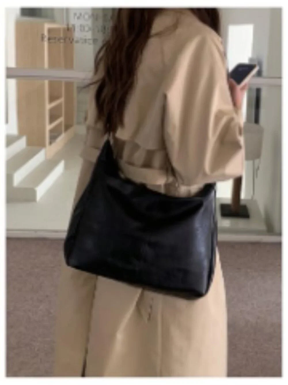 Crossbody Bag Women Faux Leather Hobo Zipper
